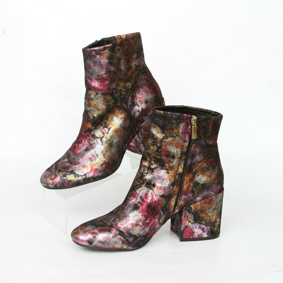 Kenneth Cole Reeve Floral High Heel Ankle Boot 11M - Picture 12 of 12